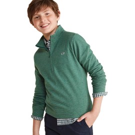 vineyard vines Boys' Saltwater Quarter-Zip, Charleston Green