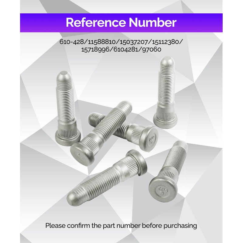 RACOONA 6PCS Wheel Studs,M14 x 1.50 & 31mm Long Lug