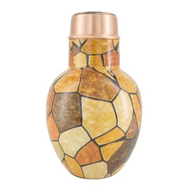 Pure Copper Bedside Water Carafe with Tumbler, Eco-Friendly, Reaping Ayurvedic Benefits - Capacity - 1.8 Lt. (60.86 US Fl Oz)