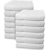 Linteum Textile Supply White Hand Towels for Bathroom 16x27 Inches