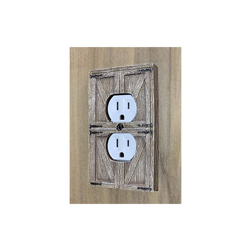 Top Brass Rustic Farmhouse Barndoor Electrical Cover Wall Plate -