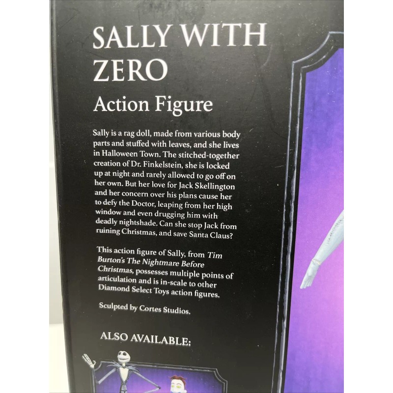 Diamond Select Sally with Zero Figure Nightmare Before Christmas Diamond