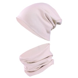 TupTam Hat and Scarf Kids Set - Soft Scarf Hat Set Kids for Autumn and Winter, Powder Pink, 52 - 56