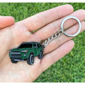 Four Wheel Beast 4Runner Keychain 4 runner Accessories key chain key fob cover  3rd 4th 5th gen - Army Green