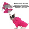 Morezi Dog Raincoat with Zip and Reflective Buttons, Adjustable Drawstring,