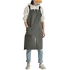 LeafIn WGZ Women's Long Length Apron with Pockets, H-Type, Buckle,