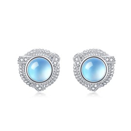 Fashion Earrings for Women Moonstone Earrings Sterling Silver