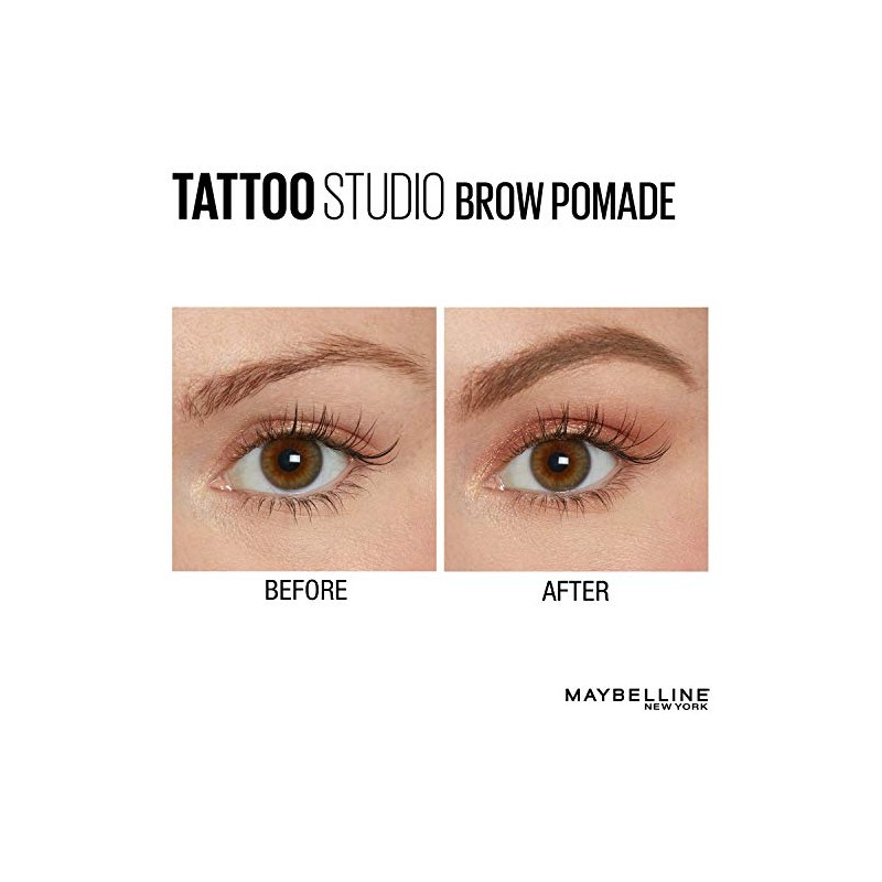 Maybelline TattooStudio Pomada de cejas de larga duracin, construible, maquillaje