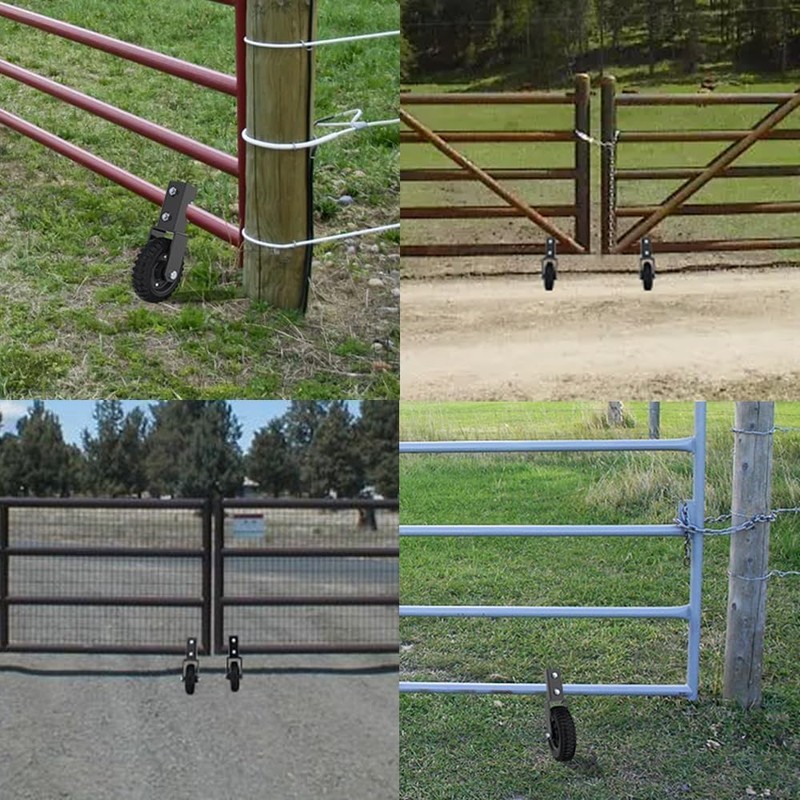 Lygoeege Tube Gate Wheel Under Mount Gate Caster, Prevent the
