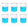 Maccx Paquete De 6 Vasos De Precipitado Laboratorio 250ml