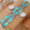 GLENLCWE Southwestern Native Indian American Aztec Navajo Print Table Runner,72Inch