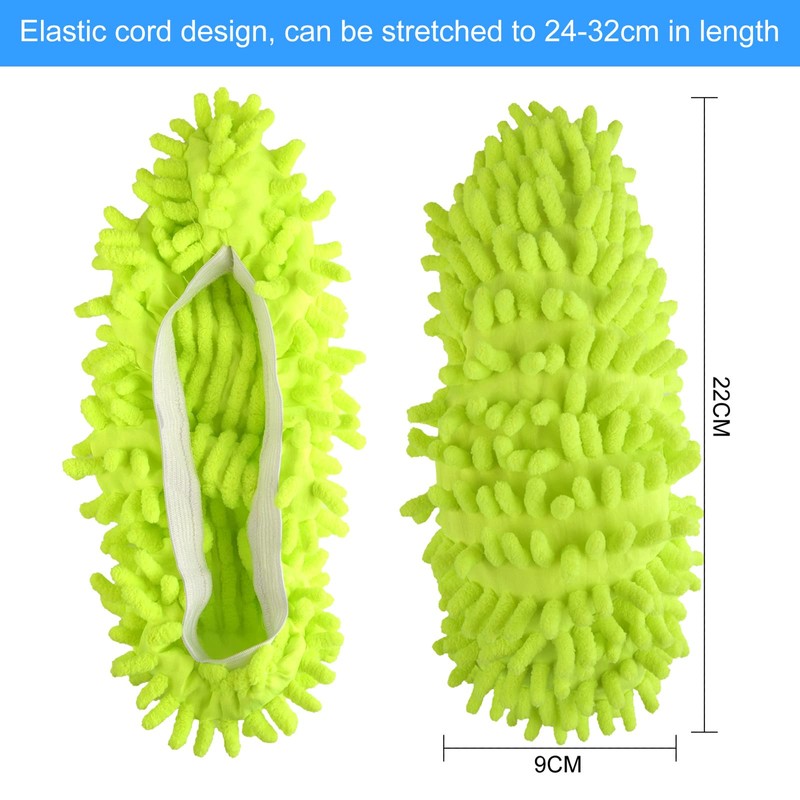 TUPARKA 8 Pcs Mop Slippers Mop Shoe Microfibre Slippers for