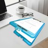 Pack of 2 A4 Clear Clipboard Box Files - Storage