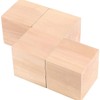 HOIGON 4 PCS 2.75 x 2.75 x 2.75 Inch Wooden
