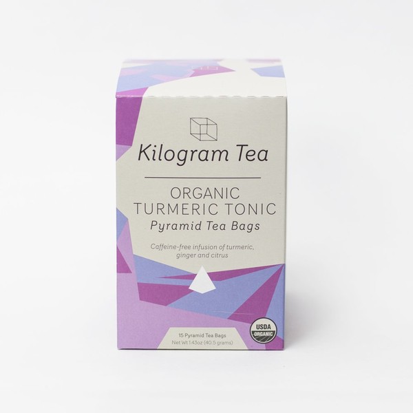 Kilogram Tea - Organic Turmeric Tonic Pyramid Tea Bags -