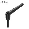 sourcing map 6pcs Adjustable Clamping Lever Handles M10 x 40mm