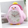 Cabilock Cartoon Clock Alarm Clock Desktop Clock Pink Scarf Cartoon