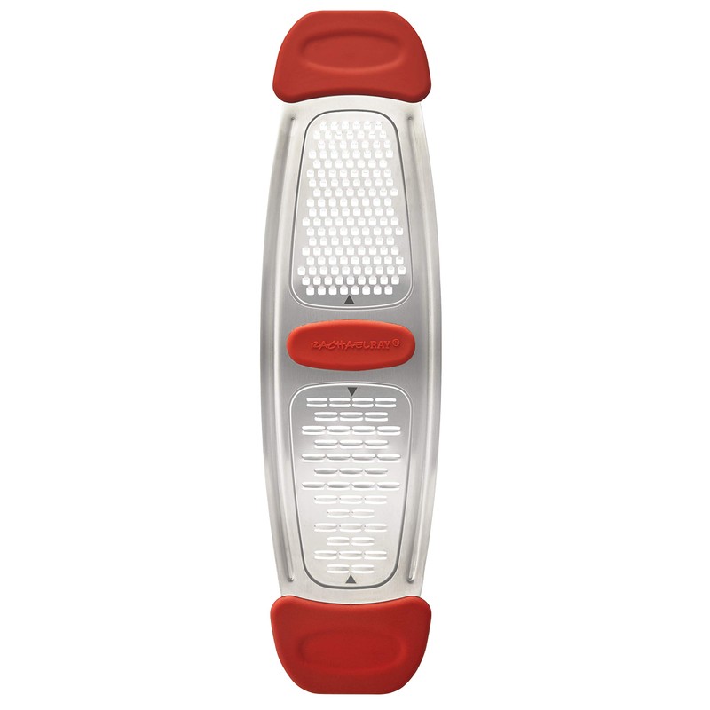 Rachael Ray Multi Stainless Steel Grater, Red Small