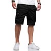 Comdecevis Mens Casual Cargo Shorts Cotton Drawstring Classic Cargo Stretch