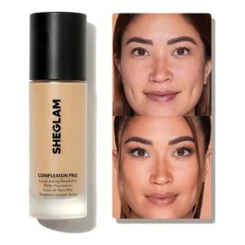SHEGLAM Complexion Pro Base Líquida Mate Larga Duración - Honey