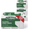 Curad CUR45585RB Compresas preparadas con alcohol, paquete de 400