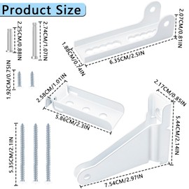 Reinforced Storm Door Closer Bracket – Compatible with Andersen, Emco, Larson, Pella 40201 Door Repair Kit, for Wind Protection and Door Damage Prevention Protecting Doors (White)