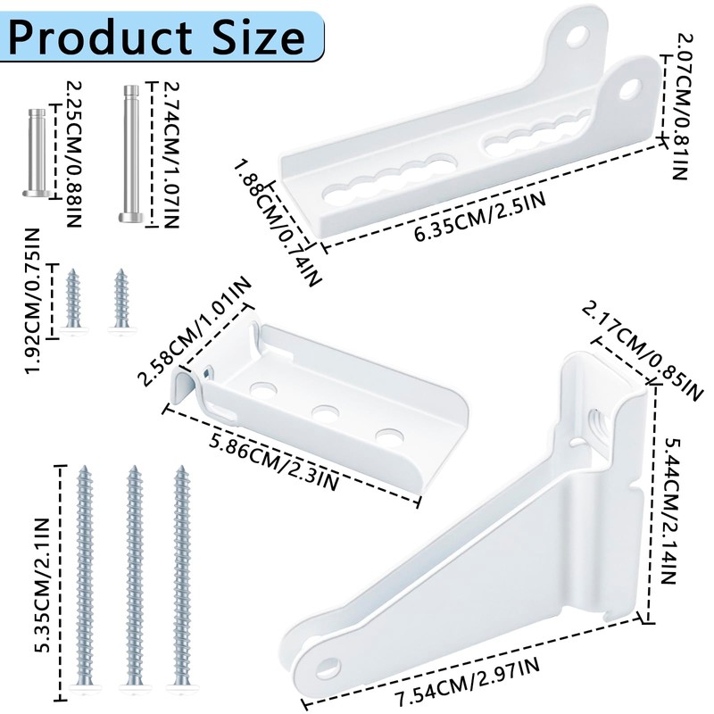 Reinforced Storm Door Closer Bracket – Compatible with Andersen, Emco,