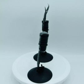 Unbranded Pair of Black Metal Cat Tapered Candle Holders Decorative Mounted 11" NEW