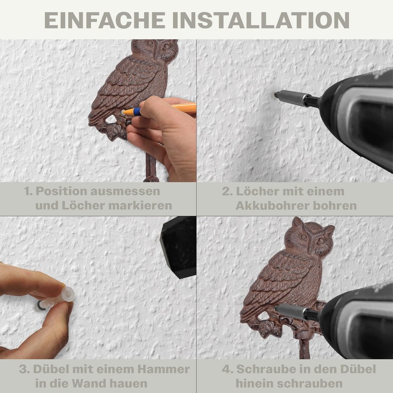 your castle Set of 2 Bird Motifs Decorative Wall Hooks