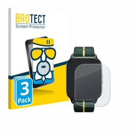BROTECT Entspiegelungs Schutzglas für Motorola Moto watch fit (3 Stück) Schutzfolie Panzer Folie Glas Matt [Extrem Kratzfest 9H, Anti-Reflex]