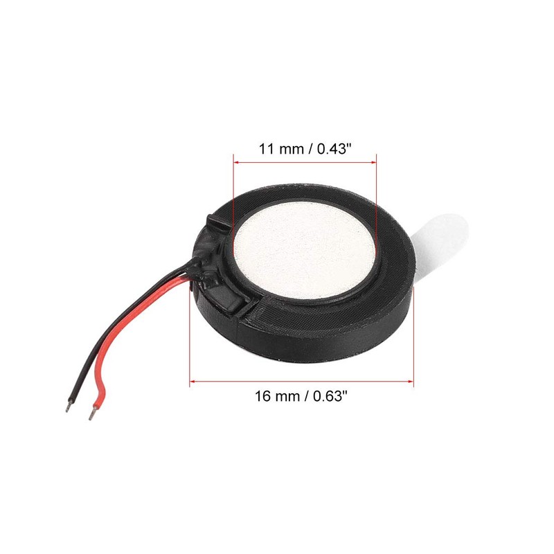 uxcell 1W 8 Ohm 16mm Dia Speaker with Wire for