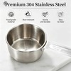 YC Kitchen 8Pcs Measuring Cups and Spoons Set Stainless Steel
