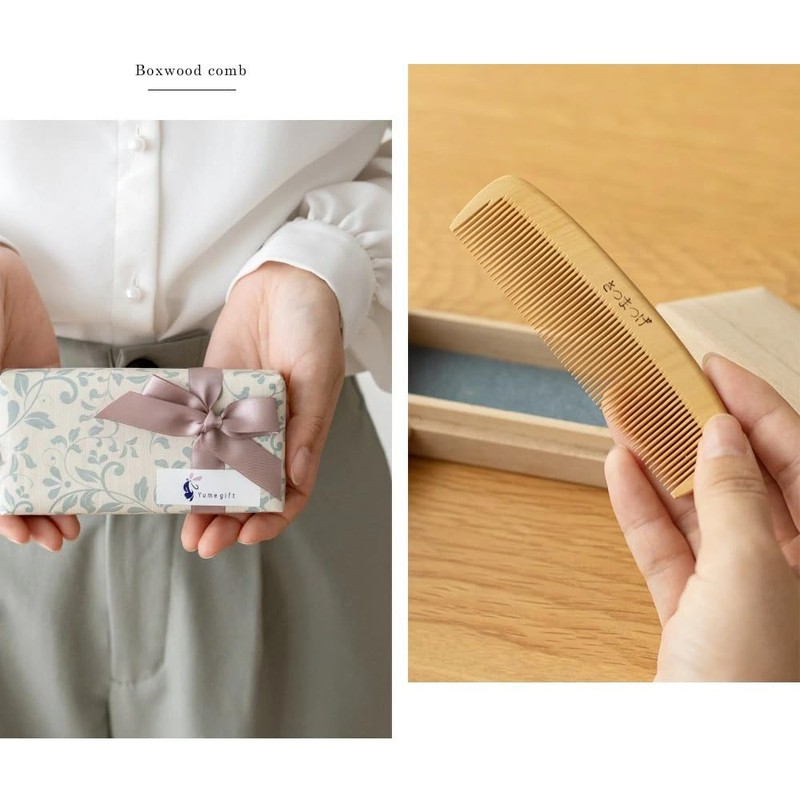 Satsuma Paulownia Box Wrapping Comb, Ichimonji Gift, 1.5 inches (3
