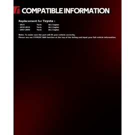 Torchbeam Alternator Replacement New for 2007-2015 Yaris High Output Alternator 11203N