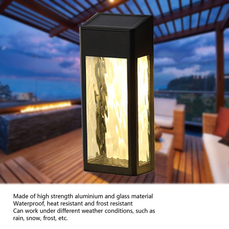 Solar Deck Light Multifunction Aluminum Outdoor Fence Lights for Outdoor