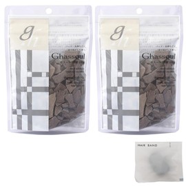 Naiad Gaskool Solid Type 5.3 oz (150 g) x 2 + Black Hair Bands Included