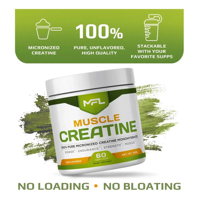 Mfl Creatine Monohydrate Micronizada 5 G Por Porción