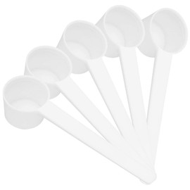 LABRIMP Coffee Scoops 50pcs 5g Measuring Spoon Plastic Spoon 5 Gram Scoop Newborn Measuring Spoons Household Strong Coffee