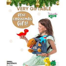 Dinosaur Backpack, Dinosaur Toys Boys Age 2 Year Old Boy Birthday Gift Ideas, Gifts 3 Year Old Boys, Dinosaur Toys for Kids 2-4 Boys Girls