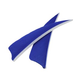 Letszhu Archery Arrows Feather Fletching 4 Inch Real Turkey Vanes for Hunting Target Shooting (25 Pack) (Navy Blue)