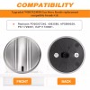 WB03X24818 5 Pcs WB03X2481 Stainless Steel Look Control Knobs for