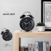 SWHONG European Style Silent Rustic Flower Metal Quartz Table Clock