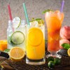 12-Pack Glitter Reusable Colorful Plastic Straws, 11 Inches Clear BPA-Free