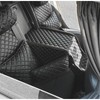 VIP Car Interior Set Black With Black Diamond Stitch Pillows