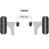 PSBushings 2x Front Lower Arm - Front Poly Bush Kit