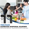 Saillong 2 Set Garbage Disposal Drain Elbow Replacement Kit, Includes