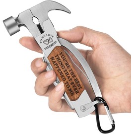Valentines Gifts for Him Husband Boyfriend, Multi Tool Gifts for Men, I Love You Gifts for Him, Anniversary Birthday Presents, Gadget Gifts for Men, 14-in-1 Mini Hammer Multitool Camping Accessories