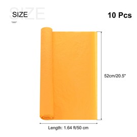 sourcing map Crepe Paper Roll 1.6ft Long 20.5 Inch Wide for Wedding Ceremony Various Large Festivals Decoration, Apricot 10pcs
