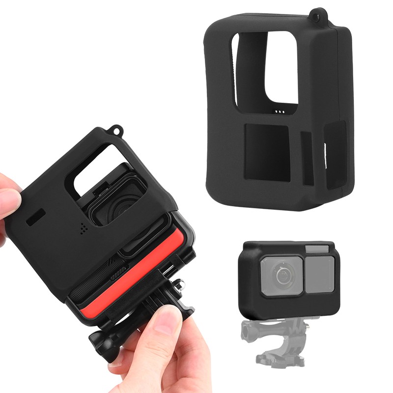 Portable Silicone Protective Case with Lens Cover Frame ShockProof for