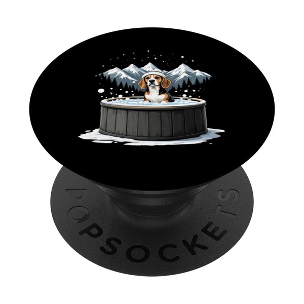Cooler Beagle Im Whirlpool PopSockets Klebender PopGrip
